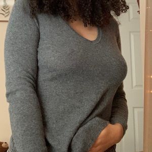 slimming charcoal sweater